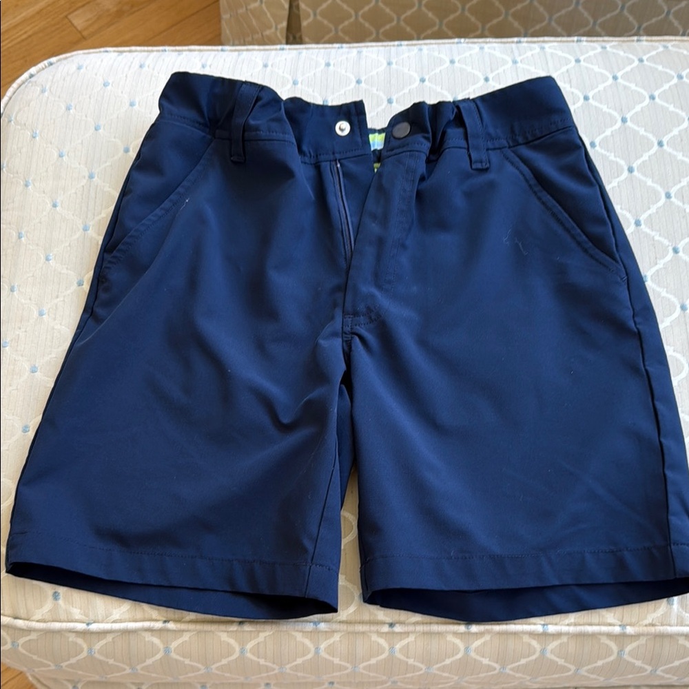 Turtles and Tees Boys Navy Blue Golf Shorts, size XL